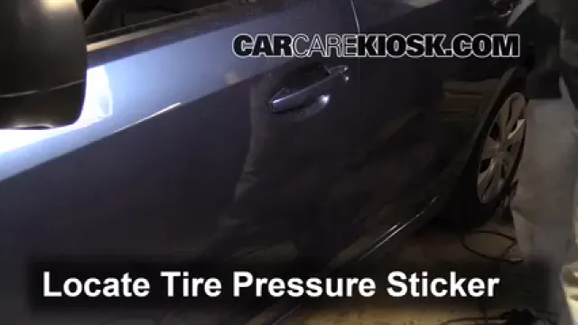 2012 Subaru Impreza 2.0L 4 Cyl. Wagon Neumáticos y ruedas Controlar presión de neumáticos